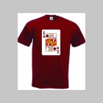 karta " Kráľ " pánske tričko materiál 100% bavlna značka Fruit of The Loom